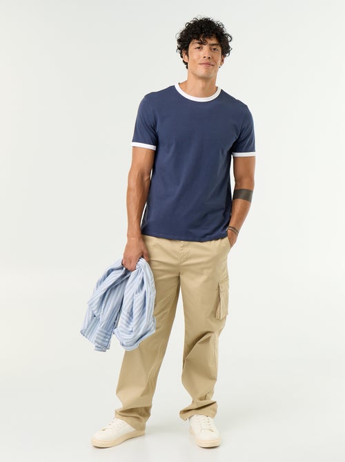 Pantalon multipoche regular fit - Kiabi Pantalon multipoche regular fit - Kiabi