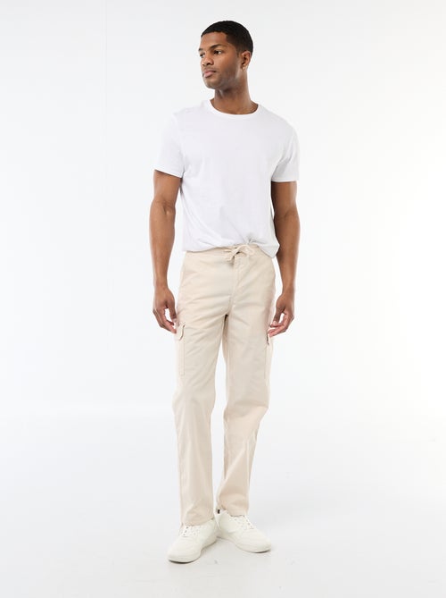 Pantalon multipoche regular fit - Kiabi