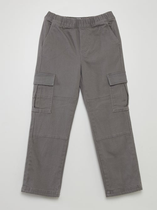 Pantalon multipoches avec doublure intérieure - Kiabi