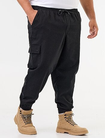 Pantalon multipoches avec taille élastiquée