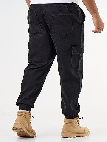 Pantalon multipoches avec taille élastiquée