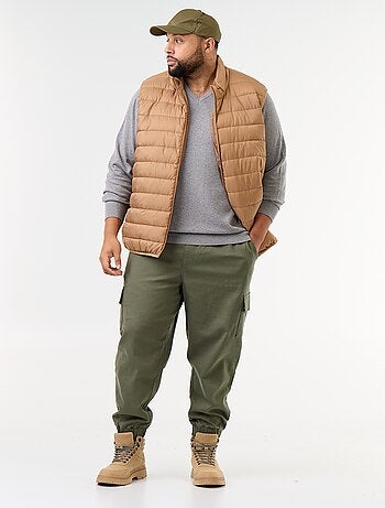 Pantalon multipoches avec taille élastiquée
