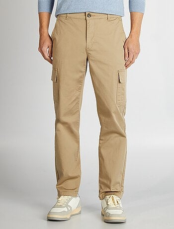 Pantalon multipoches coupe droite