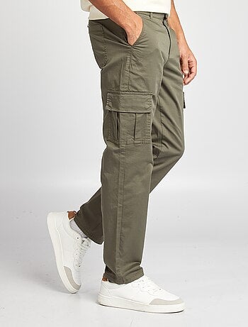 Pantalon multipoches coupe droite