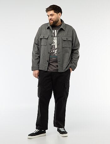 Pantalon multipoches coupe droite / regular fit