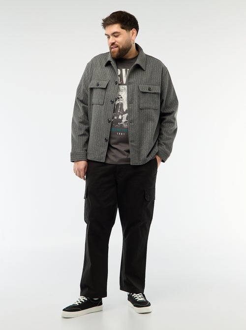 Pantalon multipoches coupe droite / regular fit - Kiabi