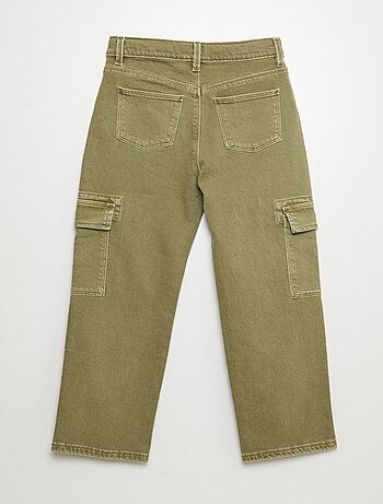 Pantalon multipoches en twill- Coupe + confortable