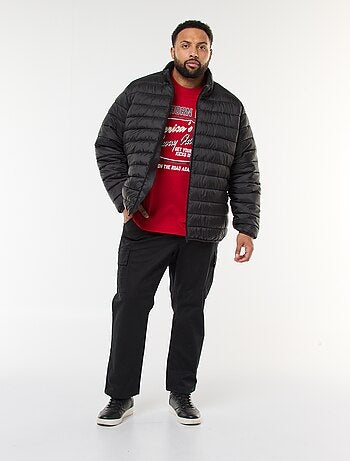 Pantalon multipoches uni avec passant pour ceinture