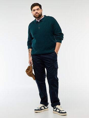 Pantalon multipoches uni