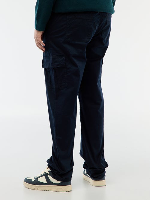 Pantalon multipoches uni - Kiabi