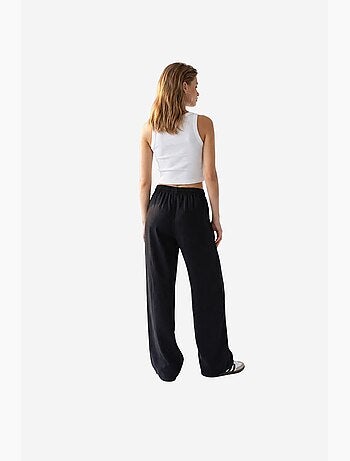 Pantalon palazzo à jambe large en tencel mixray