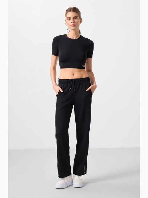 Pantalon palazzo à jambe large tommy - Kiabi Pantalon palazzo à jambe large tommy - Kiabi