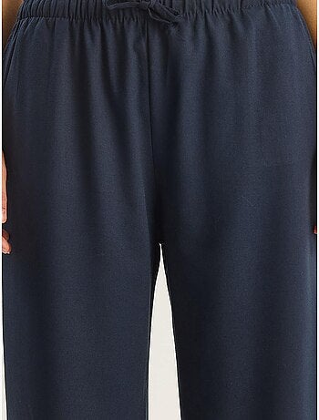 Pantalon palazzo à jambes larges et fermeture à nouer lucci