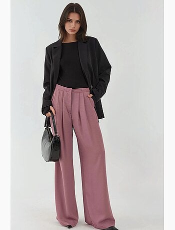 Pantalon palazzo à jambes larges et plissées hiccup