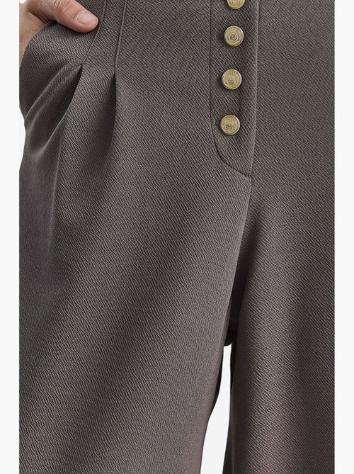 Pantalon palazzo en denim taille haute et jambes larges lucci - Kiabi Pantalon palazzo en denim taille haute et jambes larges lucci - Kiabi