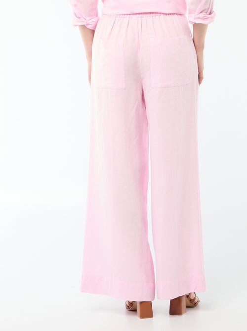 Pantalon Palazzo Femme Chaîne et trame - Kiabi