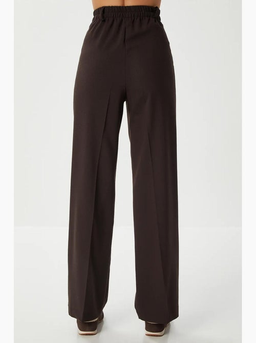 Pantalon palazzo plissé avec fermeture éclair istanbul - Kiabi
