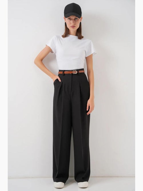 Pantalon palazzo plissé taille haute bdart - Kiabi Pantalon palazzo plissé taille haute bdart - Kiabi