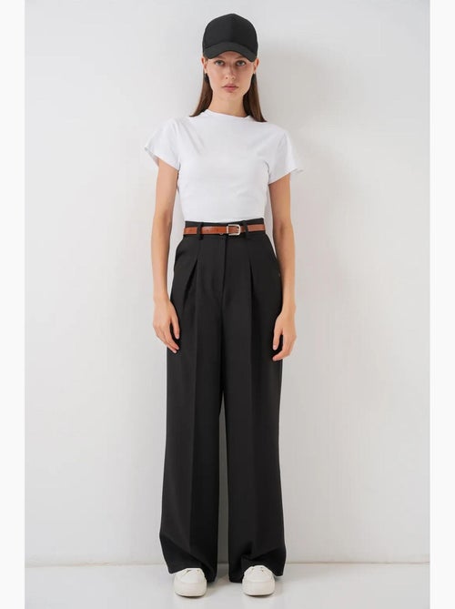 Pantalon palazzo plissé taille haute bdart - Kiabi Pantalon palazzo plissé taille haute bdart - Kiabi