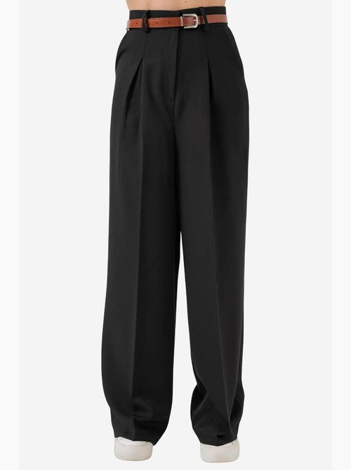 Pantalon palazzo plissé taille haute bdart - Kiabi Pantalon palazzo plissé taille haute bdart - Kiabi