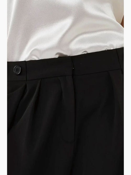 Pantalon palazzo plissé taille haute hiccup - Kiabi Pantalon palazzo plissé taille haute hiccup - Kiabi