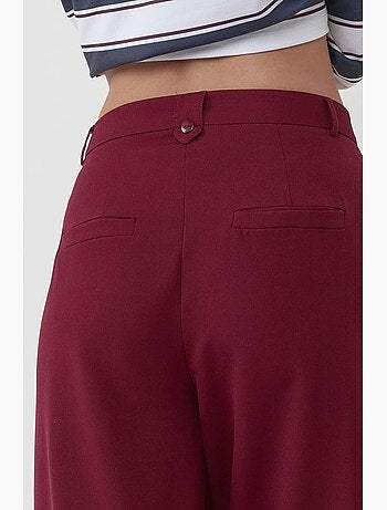 Pantalon palazzo plissé taille haute hiccup