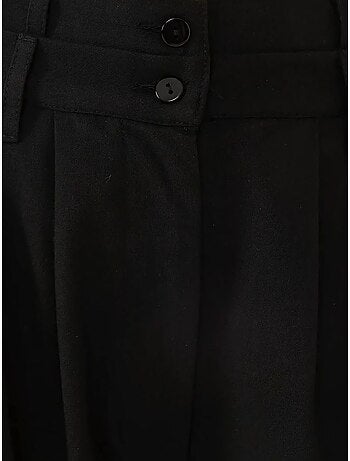 Pantalon Palazzo plissé taille haute