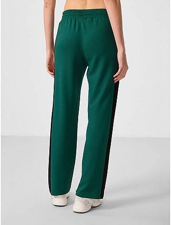 Pantalon palazzo rayé avec taille à cordon tommy