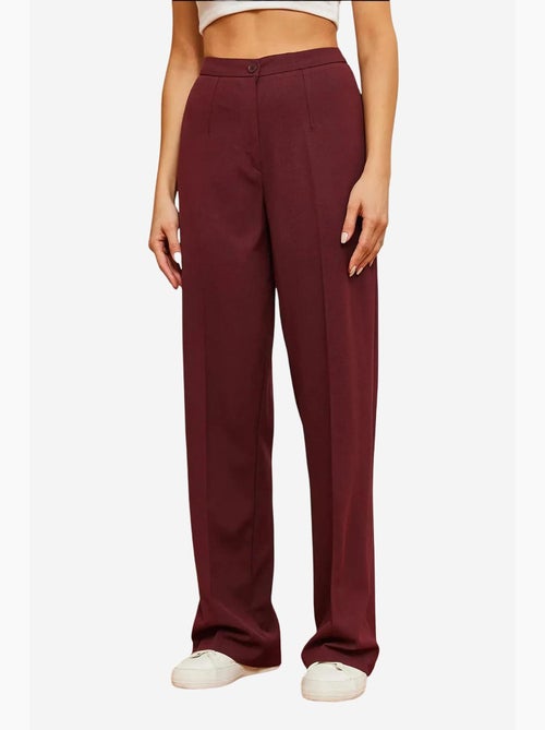 Pantalon palazzo taille haute à jambes larges lucci - Kiabi Pantalon palazzo taille haute à jambes larges lucci - Kiabi