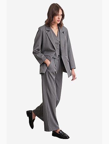 Pantalon palazzo taille haute avec poches mixray