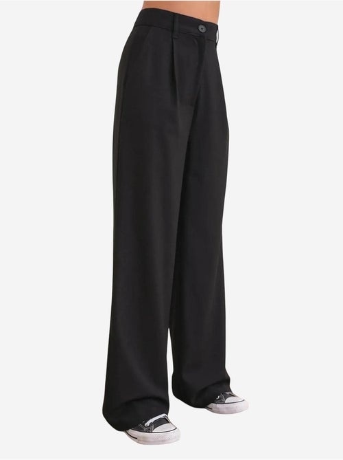 Pantalon palazzo taille haute avec poches mixray - Kiabi Pantalon palazzo taille haute avec poches mixray - Kiabi