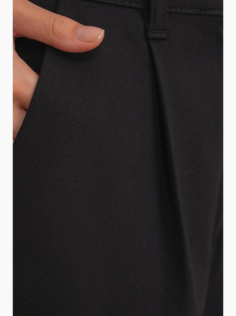 Pantalon palazzo taille haute avec poches mixray Noir - Kiabi
