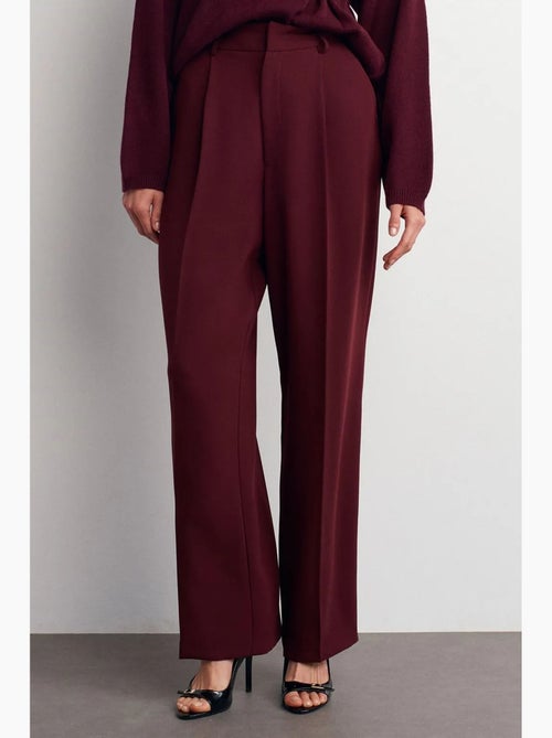 Pantalon palazzo taille haute en crêpe dilvin - Kiabi Pantalon palazzo taille haute en crêpe dilvin - Kiabi