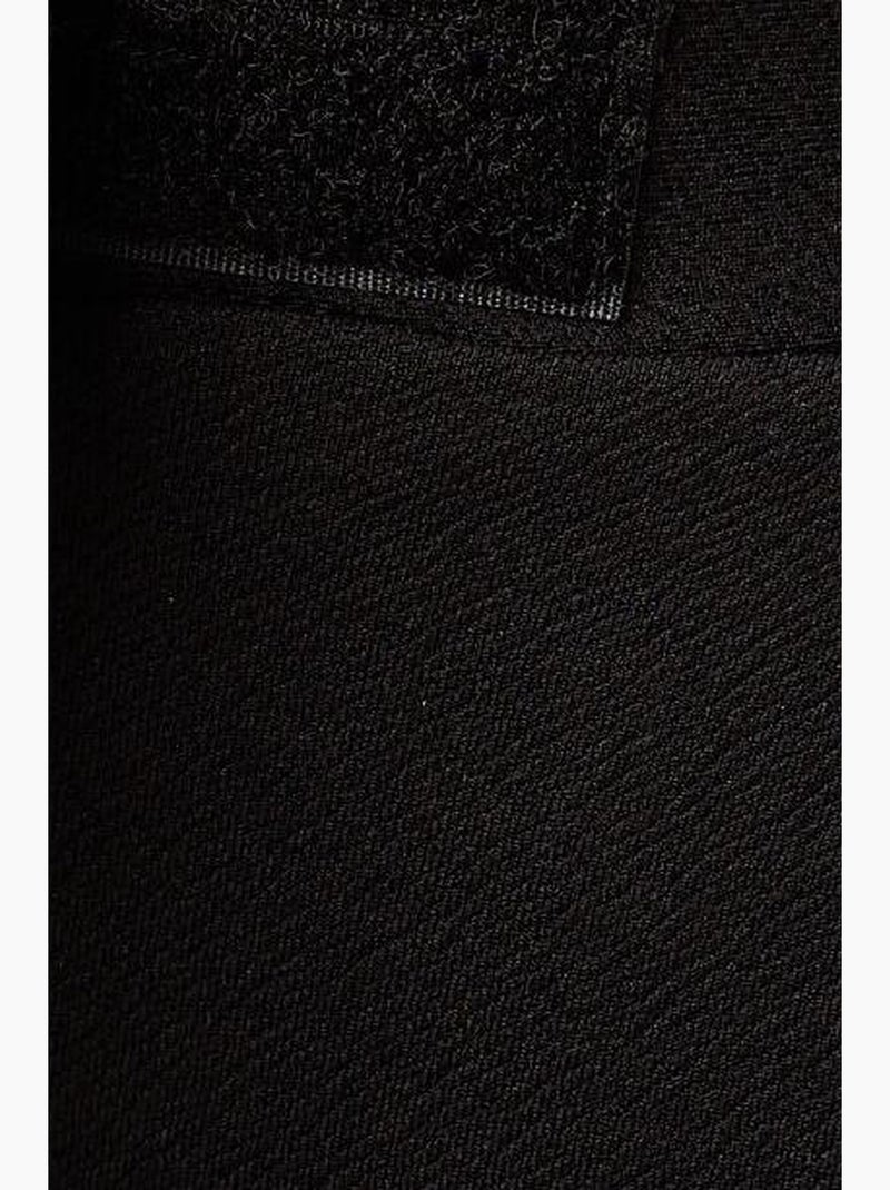 Pantalon palazzo taille haute en crêpe élastique hiccup Noir - Kiabi