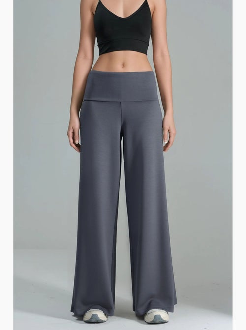 Pantalon palazzo taille haute hiccup - Kiabi Pantalon palazzo taille haute hiccup - Kiabi