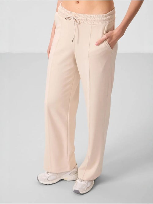 Pantalon palazzo texturé à jambes larges avec cordon de serrage à la taille tommy - Kiabi Pantalon palazzo texturé à jambes larges avec cordon de serrage à la taille tommy - Kiabi