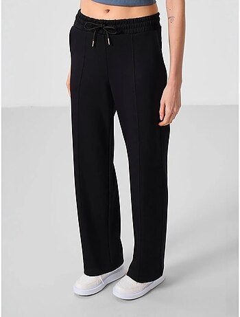 Pantalon palazzo texturé à jambes larges avec cordon de serrage à la taille tommy
