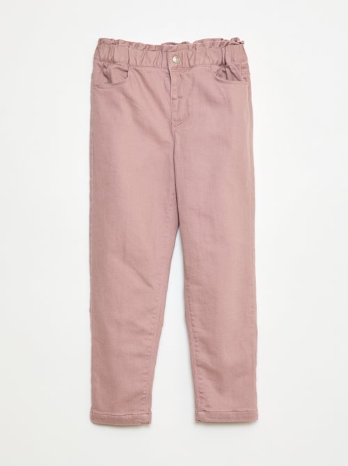 Pantalon paperbag rembourré - Kiabi