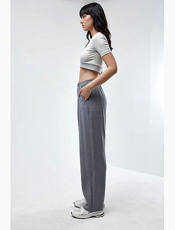Pantalon plissé à jambes larges busem