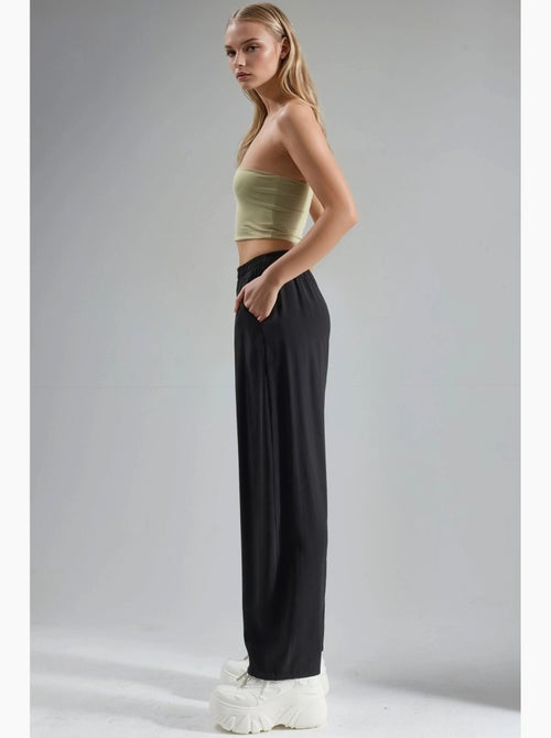 Pantalon plissé à jambes larges busem - Kiabi Pantalon plissé à jambes larges busem - Kiabi