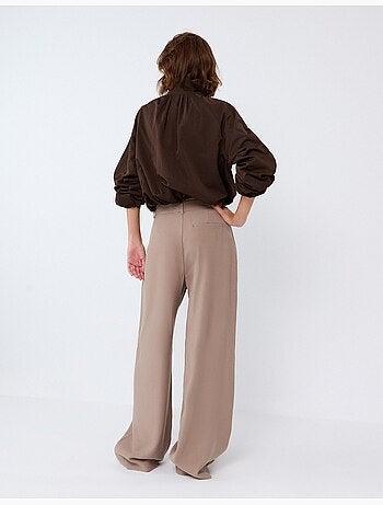 Pantalon plissé élégant, mo fashion
