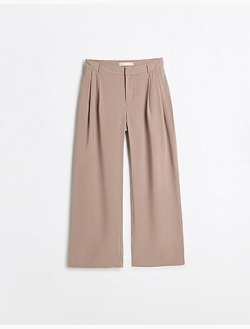 Pantalon plissé élégant, mo fashion