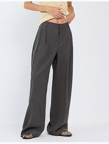 Pantalon plissé élégant, mo fashion