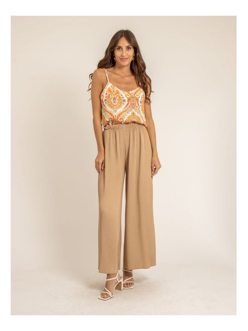 Pantalon plissé elou - Kiabi
