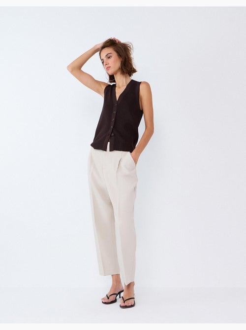 Pantalon plissé, mo fashion - Kiabi Pantalon plissé, mo fashion - Kiabi