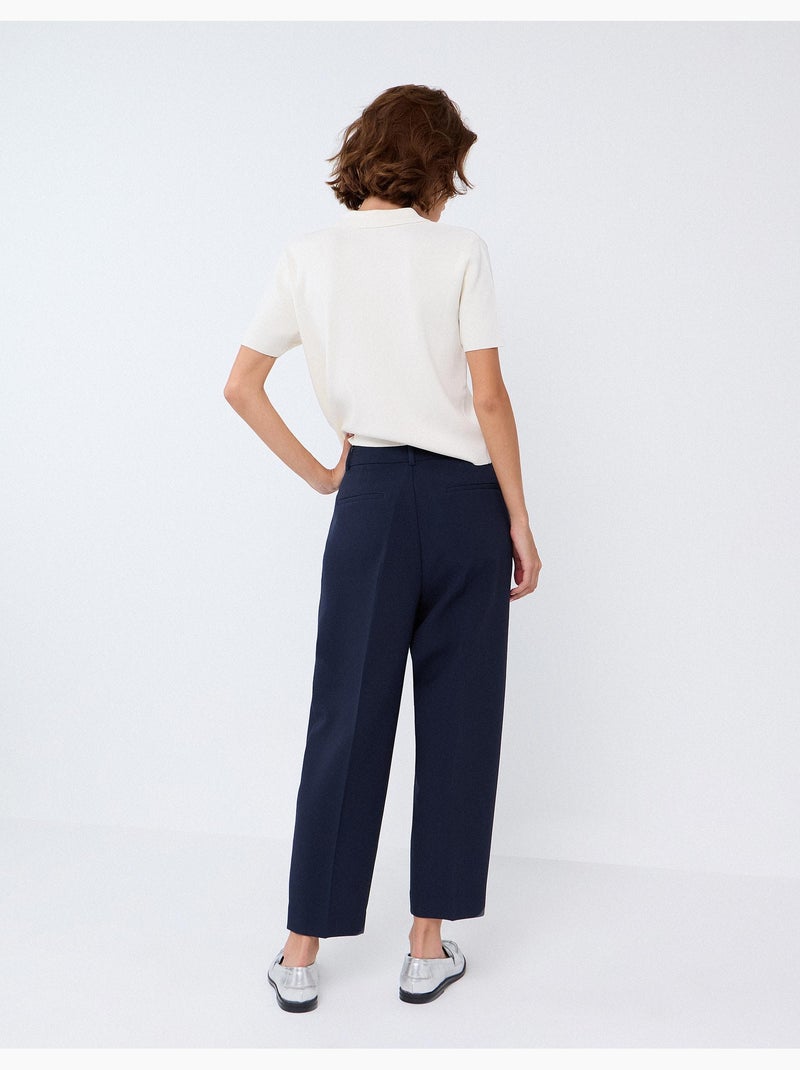 Pantalon plissé, mo fashion Bleu - Kiabi