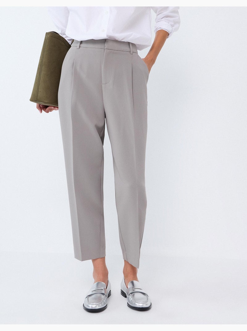 Pantalon plissé, mo fashion Vert - Kiabi
