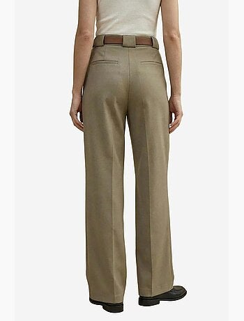 Pantalon plissé taille haute à jambes larges my fashion