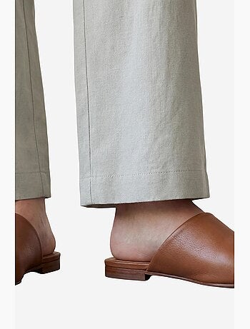 Pantalon plissé taille haute à jambes larges my fashion
