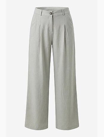 Pantalon plissé taille haute à jambes larges my fashion